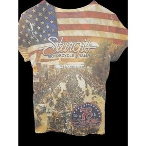 2016 STURGIS Motorcycle Rally T Shirt Ladies Sz XL